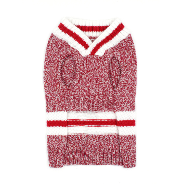 Dog Sweater Pet Knit Sweater Mixed Color Pet Sweater Pet Clothes — image 6