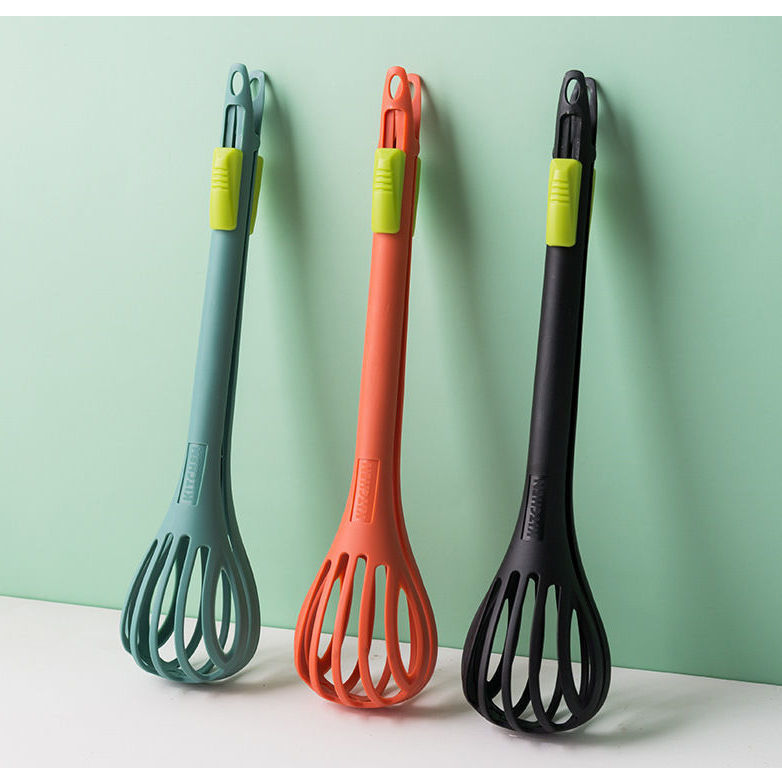 Egg Beater Multi-Functional Kitchen Creative 3-In-1 Hand Mixer Fishing Egg Fishing Noodles Bread Clip — image 2