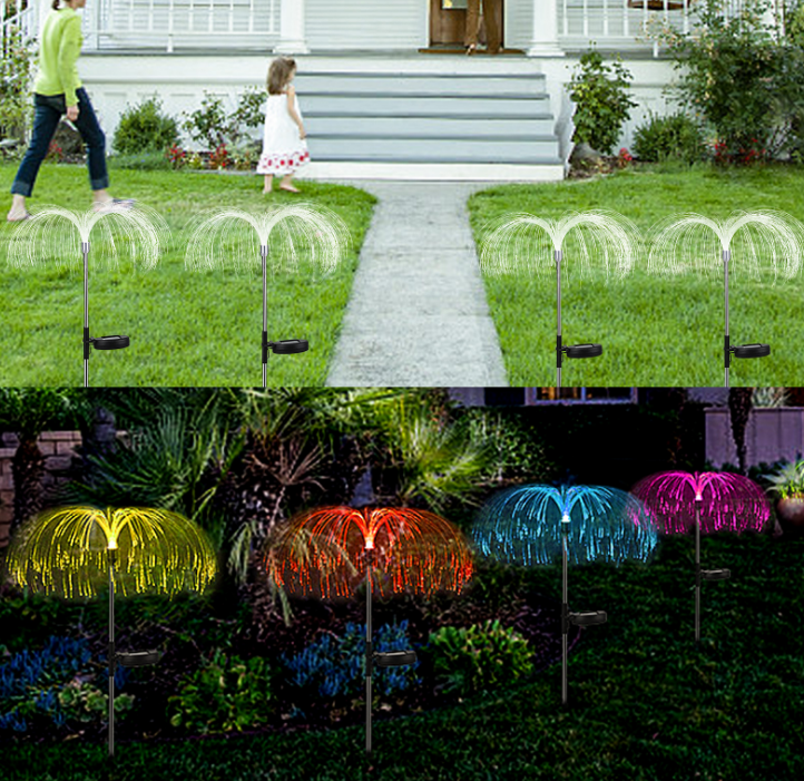 Solar Jellyfish Light Christmas Garden Decoration Light Solar Colorful Firework Automatic Light — image 2