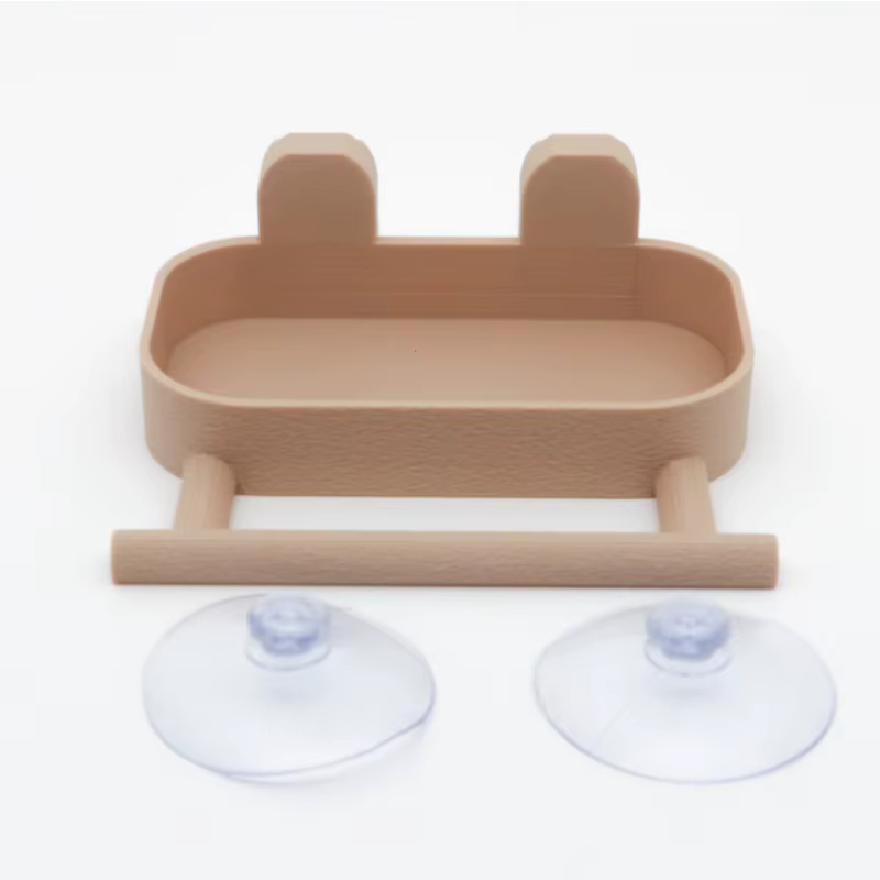 Transparent Window Bird Feeder with Seed Tray And Perch Strong Suction Cup Design for Small Wild Birds Plastic Outdoor Garden Ba — image 3