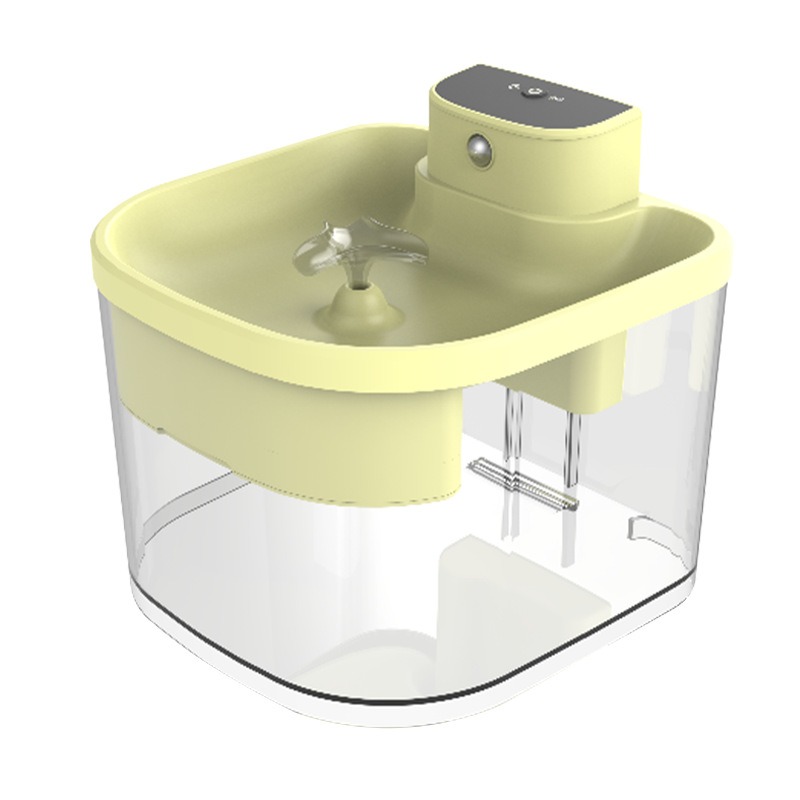 Dispensador de agua inalámbrico inductivo para gatos con gran capacidad, circulación automática sin enchufe, suministros inteligentes para mascotas, dispensador de agua silencioso — imagen 2