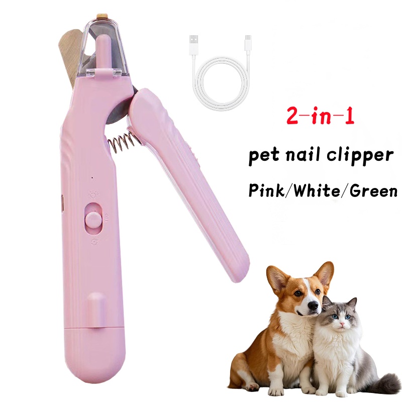 Cortaúñas para Mascotas 2 en 1 con Luz LED, Tijeras Especiales Detectoras de Vena Sanguínea para Perros y Gatos, Cortador de Uñas Multifunción para Patas de Animales, Artículos para Mascotas — imagen 5