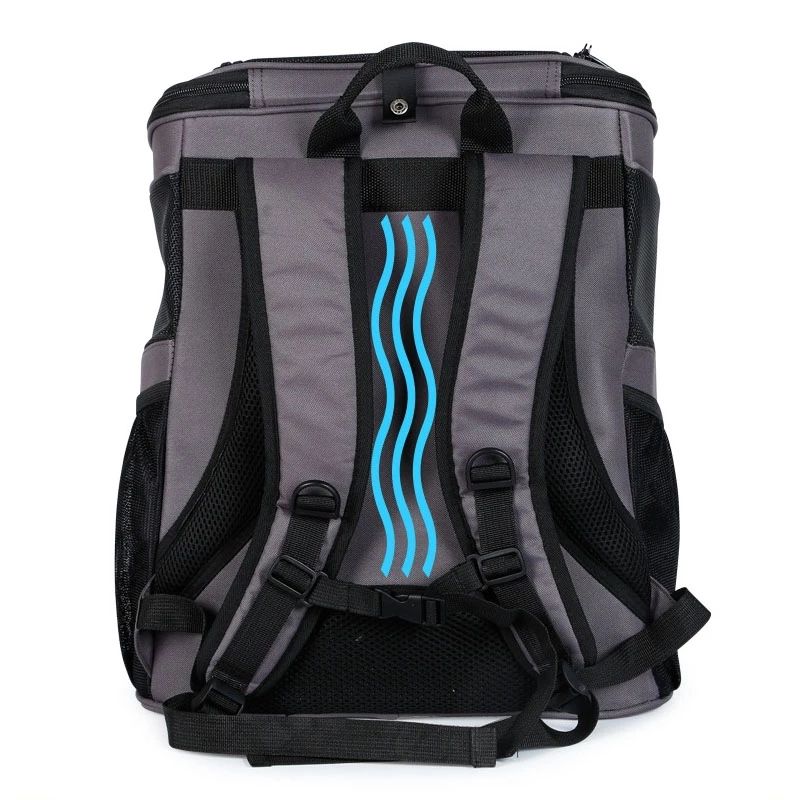 Portable Large Space Pet Dog Backpack Cat With Large Double Shoulder Pet Breathable Bag — image 2