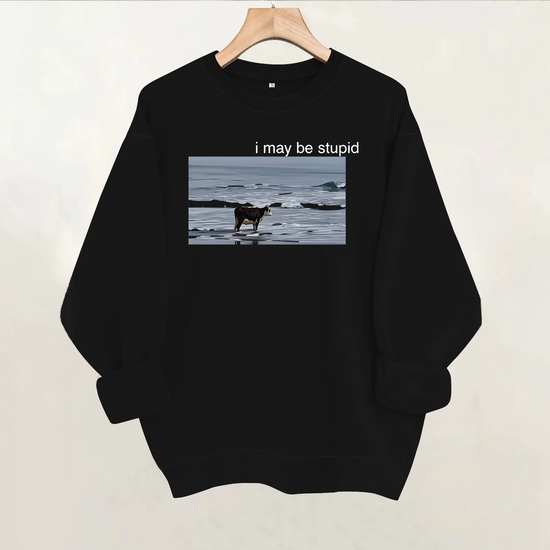 Ocean Cow Printed Base Long Sleeve Velvet Hoodie — image 6