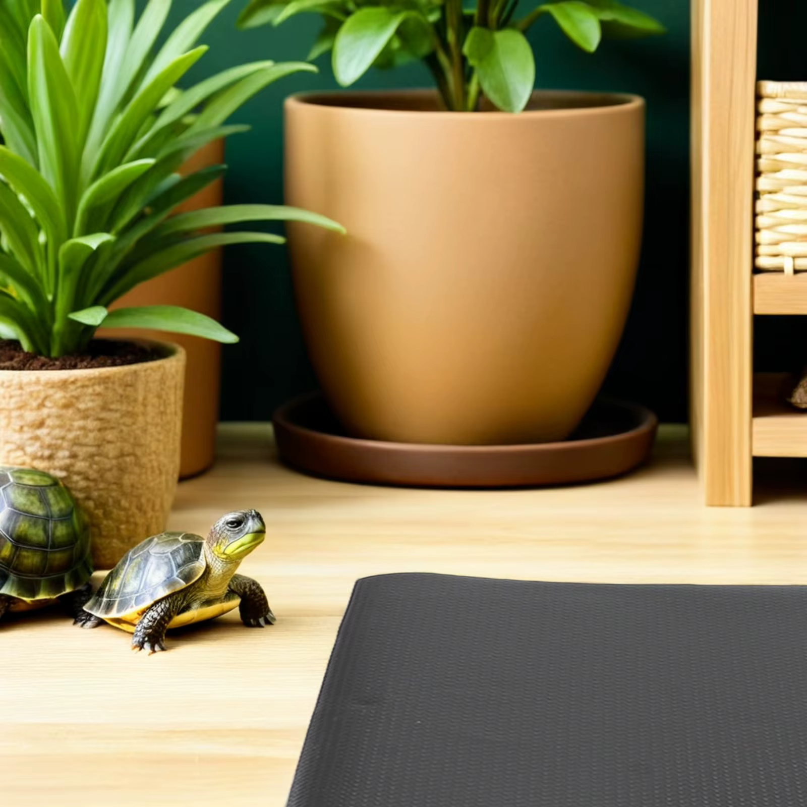 3Pcs Reptile Tank Carpet Substrate Mat 40x100cm Washable Liner Soft Anti-Slip Flooring for Bearded Dragons Reptile Bedding Mat — image 3