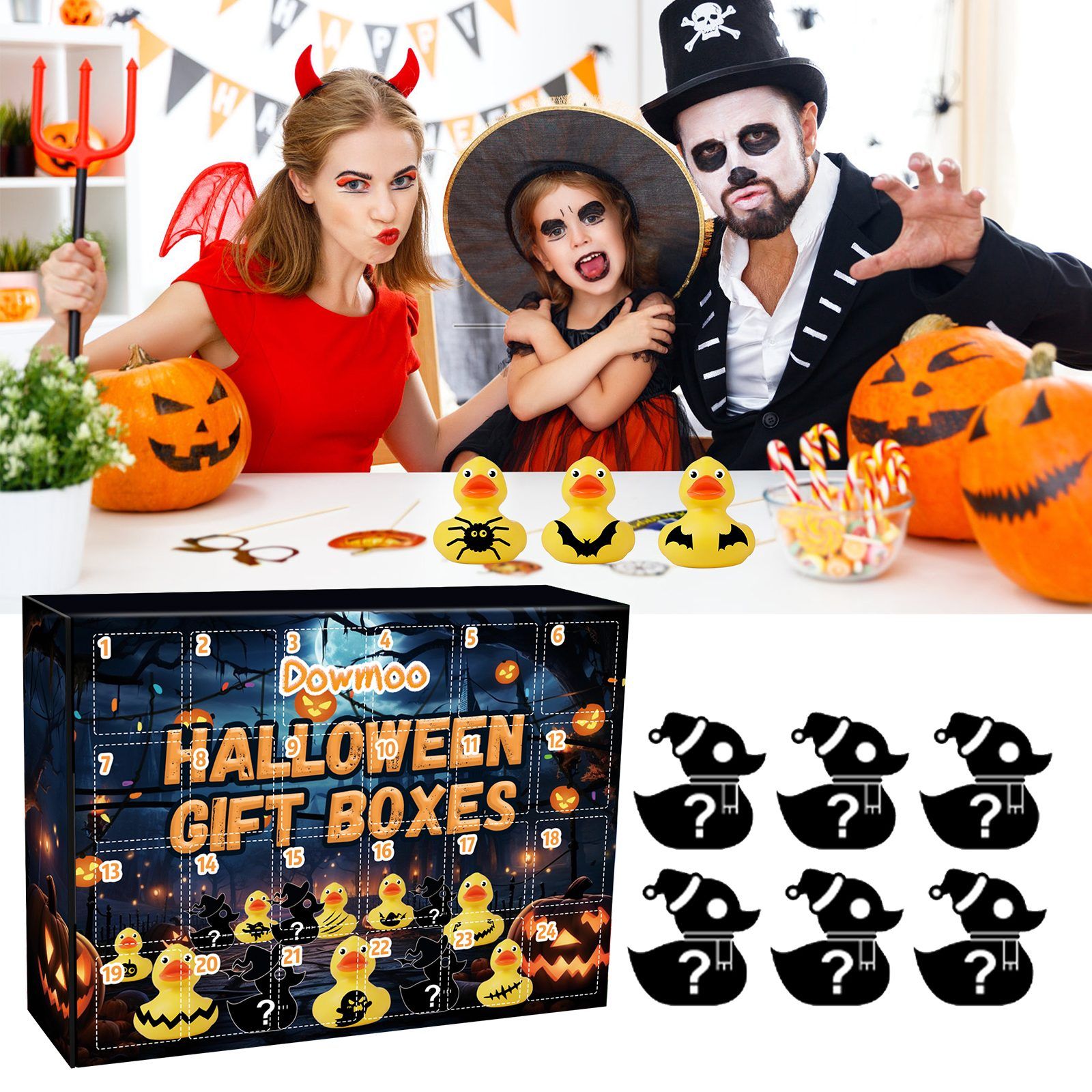 DOWMOO Halloween Duck Blind Box Set, 24 Pieces — image 5