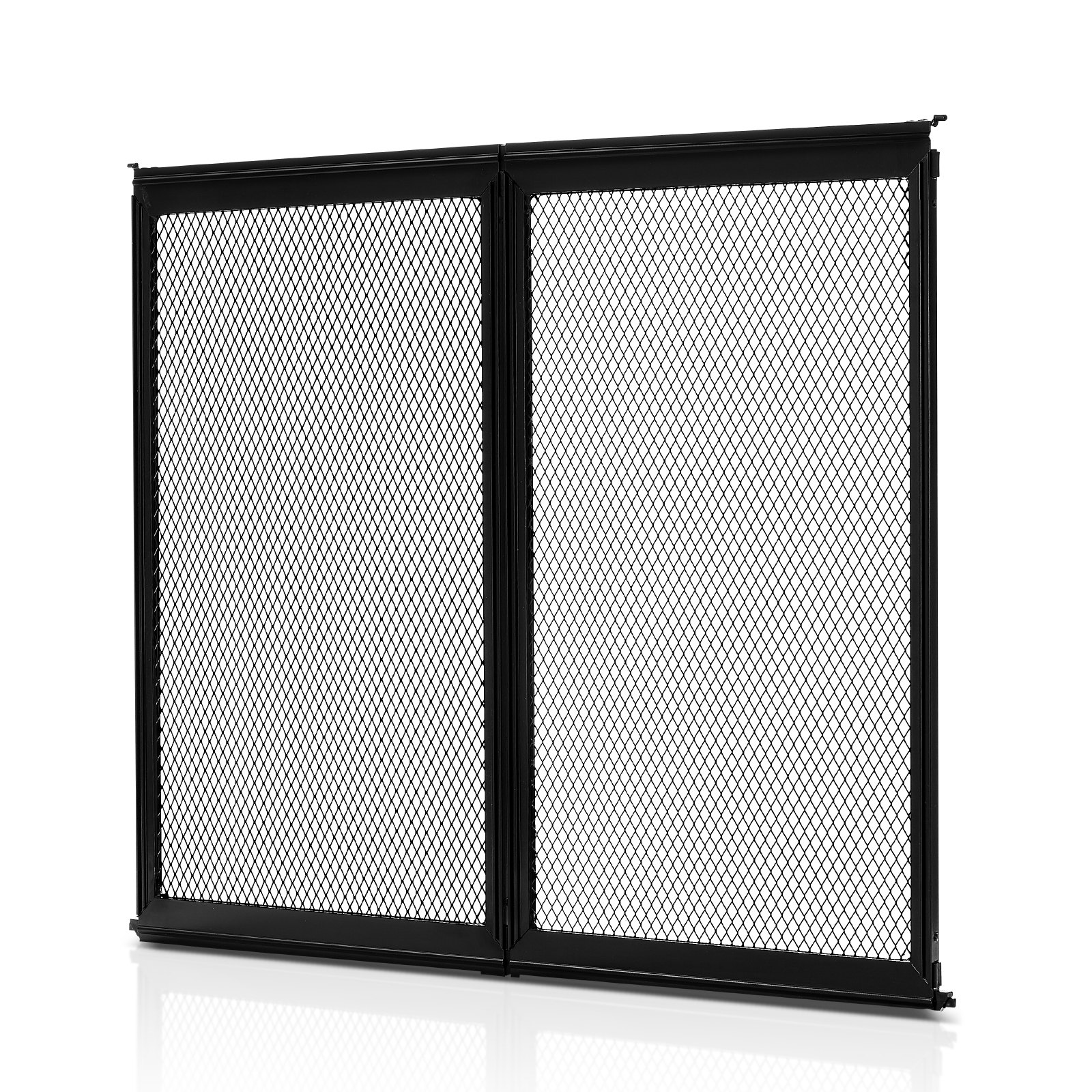 RV Screen Door Protector, 22.5 X 20 Inch Door Grille, Easy To Install And Disassemble, Reinforced Breathable Protective Mesh, Aluminum Alloy Camper RV Entry Protector For Pet Protection, Black — imagen 1