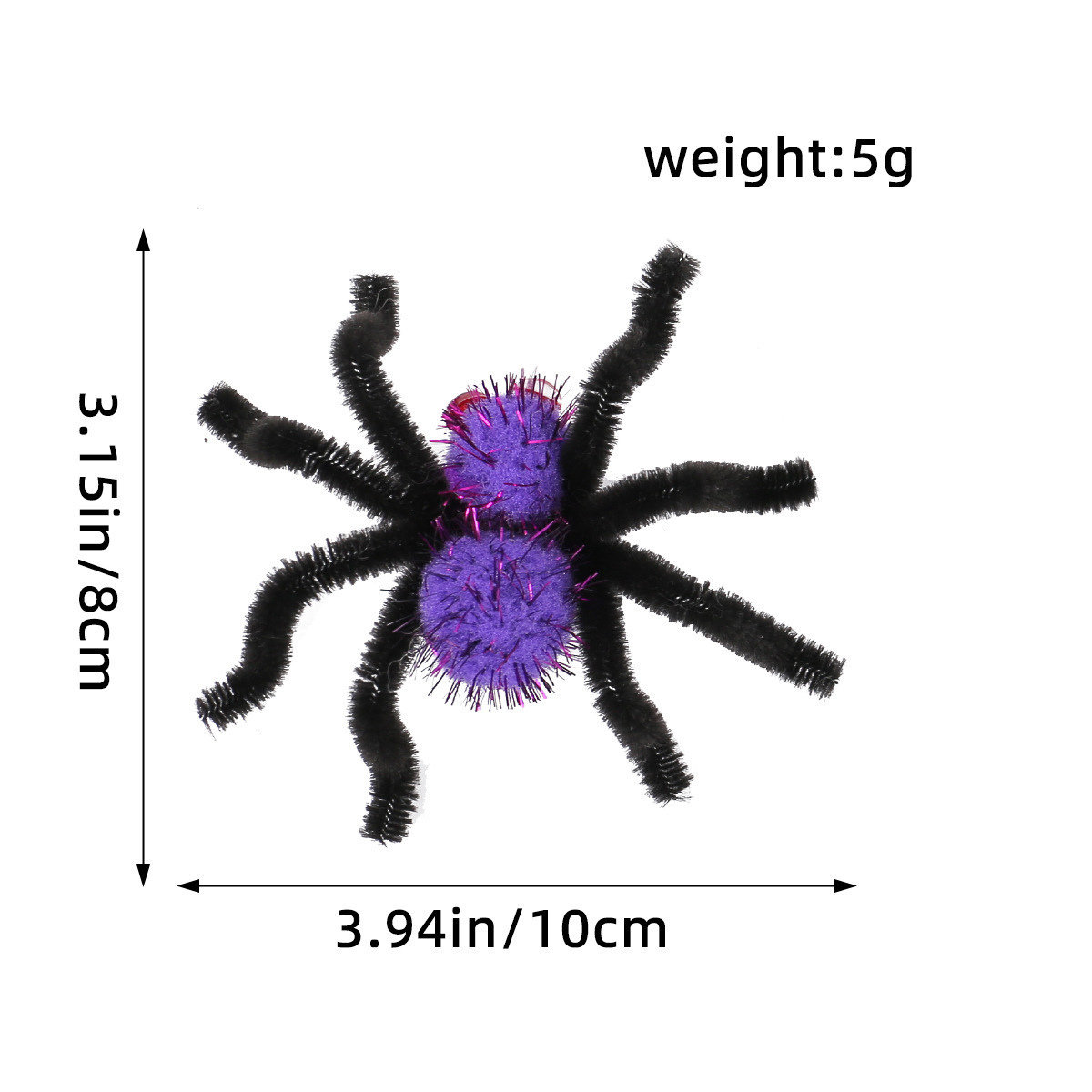 Halloween Horror Spider Hair Clip, Spooky Party Decoration for Kids and Adults, Funny Spider Hair Accessory — image 8