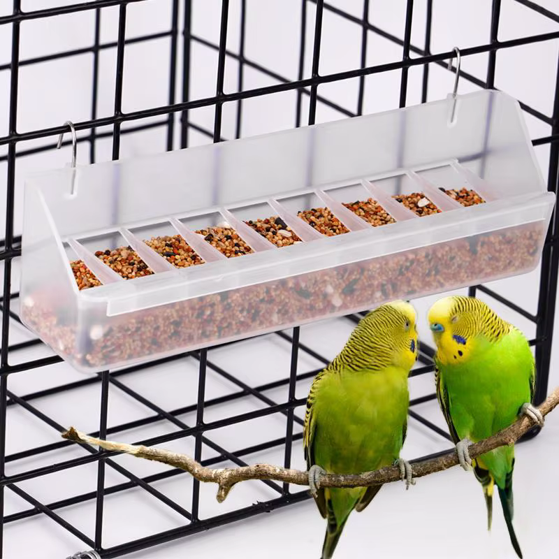 Comedor de Pájaros y Pollos Colgante para Codornices y Canarios Contenedor de Alimento y Agua Plástico para Aves Pequeñas — imagen 3