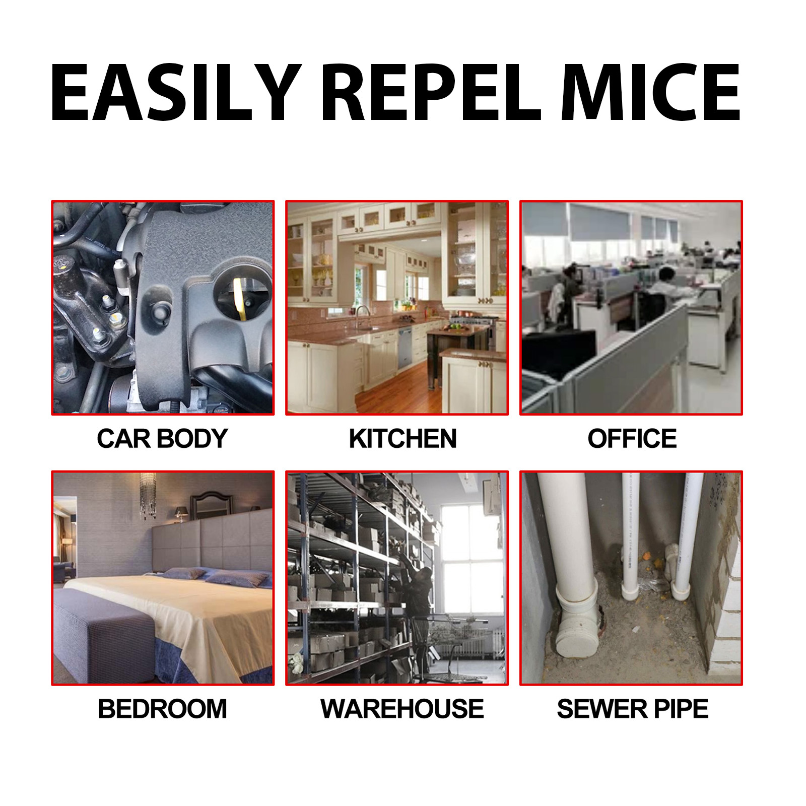 Mouse Repeller, Car Engine Outdoor Home Indoor Mouse Repellent Mouse Repellent Pill — image 5