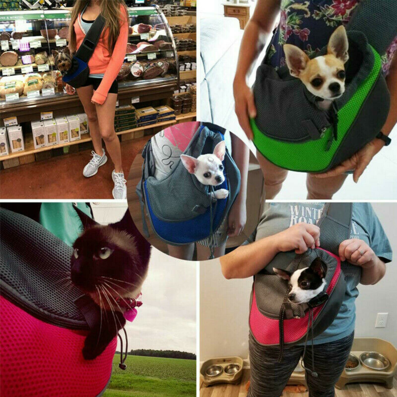 Mochila de Transporte para Mascotas - Cangrejo para Perros y Gatos con Malla — imagen 3