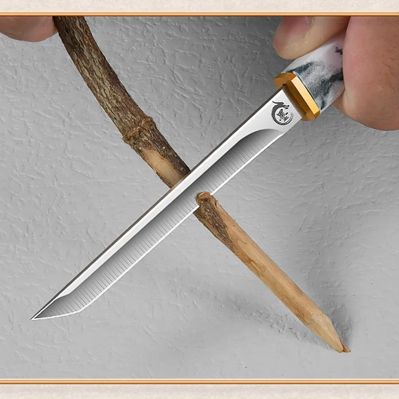 Barbecue Utility Knife Slicing Fish Fruit Steak Knife Plastic Handle Kitchen Knives Sharp Boning Butcher Chef Knife Cleaver Meat — image 5