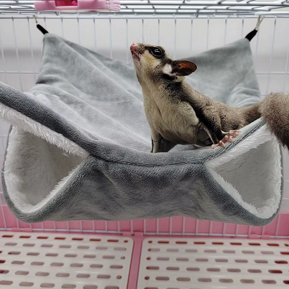 Hammaca Plush para Roedores Doble Capa Acogedora Bolsa de Sueño para Pequeños Animales — imagen 3