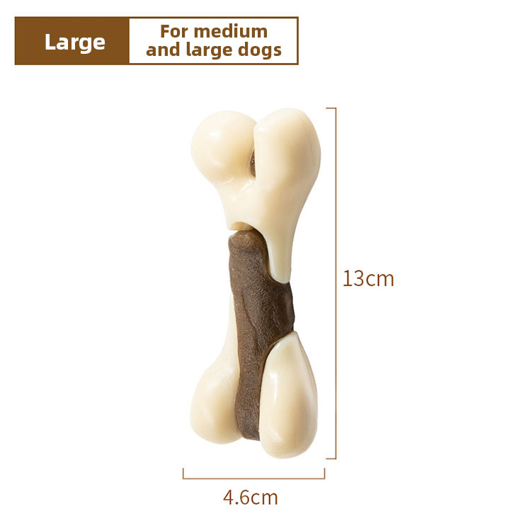 Pet Toys Eat Play Bones Teeth Cleaning Teeth Grinding Stick Cowhide Stick Dog Bite Gel Hind Leg Bone Chew Dog Bite Toys — image 7