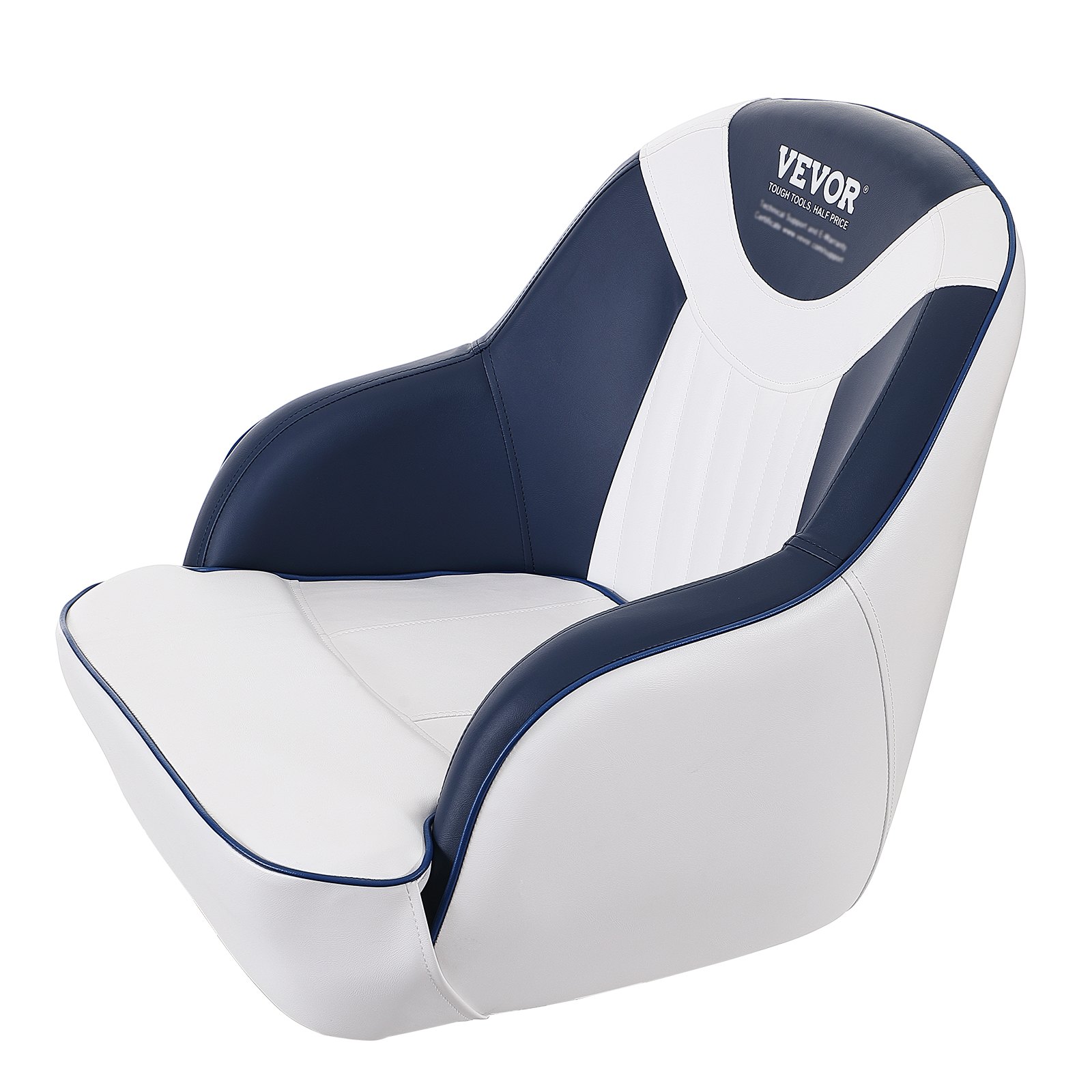 Asiento de Capitán para Barcaza con Rejilla de Espuma Espesa, Silla de Pescador con Soporte Completo, Asiento de Capitán para Lancha, Barco de Visita, Velero, Canoa, 1-Pieza — imagen 1