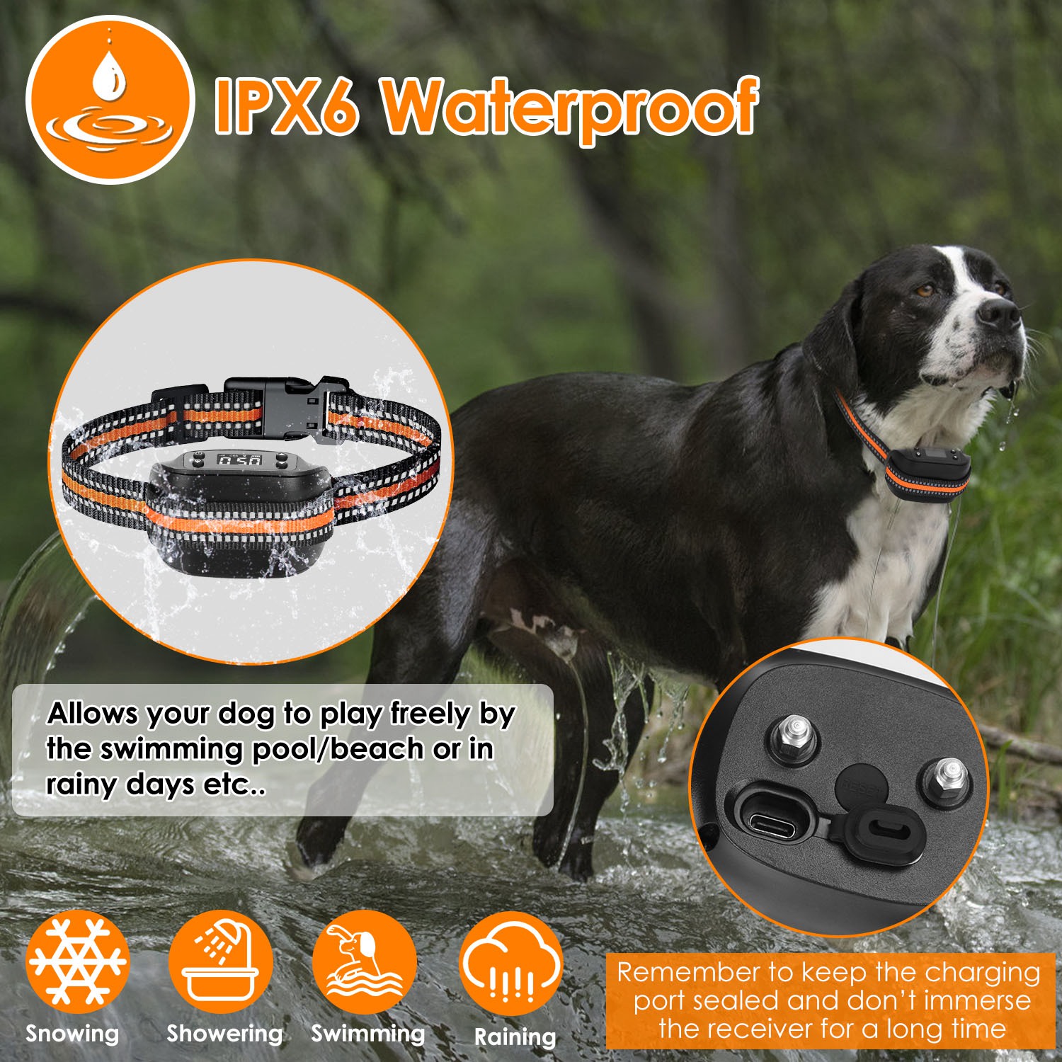 Rastreador GPS y Cerca para Perros 2 en 1 Cerca Inalámbrica GPS para Perros Collar GPS con Radio de 32-2887FT Impermeable IPX6 para Perros Pequeños, Medianos y Grandes — imagen 11