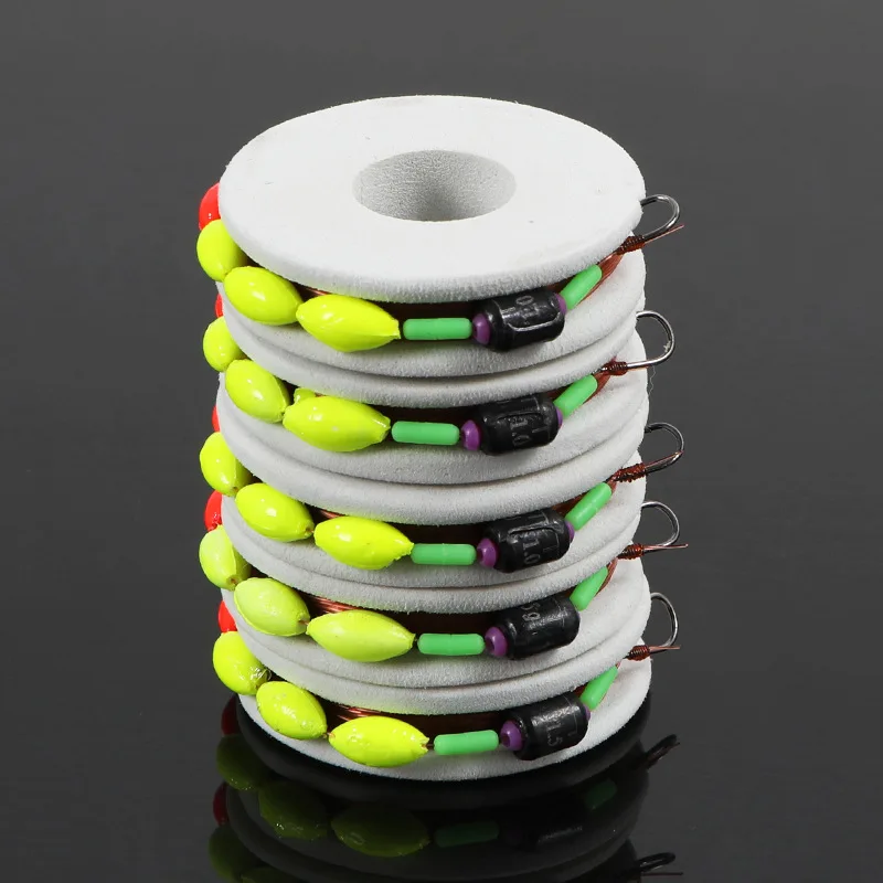 Traditional fishing line sets with hooks, complete set of finished fishing lines with barbs — image 1