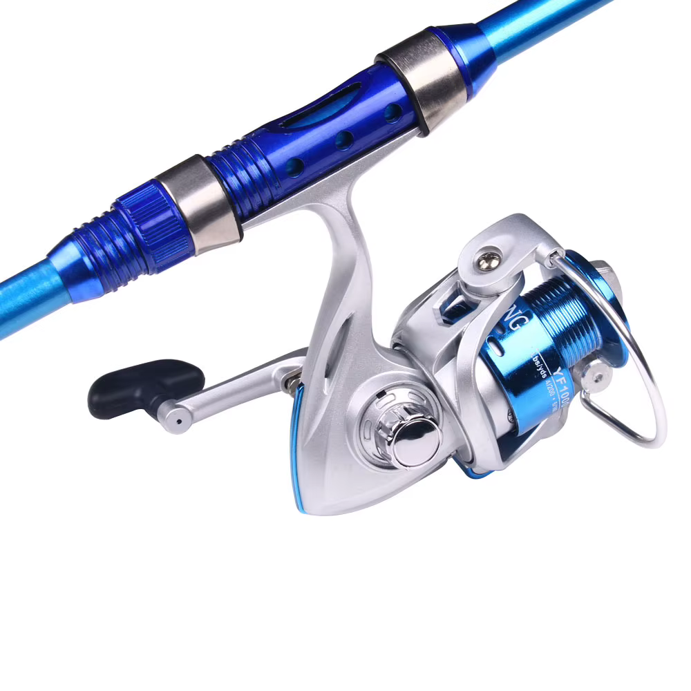 Fishing Pole Fishing Reel Set Full Kits With Telescopic Fishing Rod And Spinning Reel Travel Pole Set 1.8m Rod — image 3