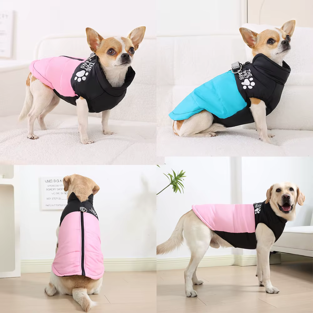 Warm Winter Pet Clothes Windproof Dog Jacket Coat For Small Big Dogs Labrador Costume French Bulldog Golden Retriever Outfits — image 4