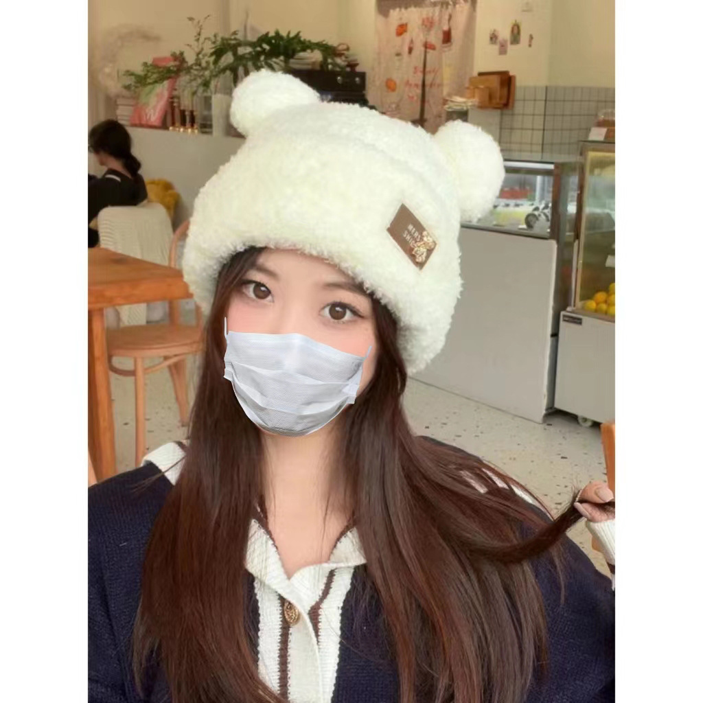 Oso Teddy de Plush Coreano Estilo Adorable Gorro Completo — imagen 7