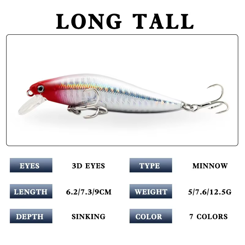 Fishing Lures Life Swimbait Fishing Bait Sinking Lure for Bass Trout Walleye Fishing Tackle Large Hard Bait with Treble Hook — image 4