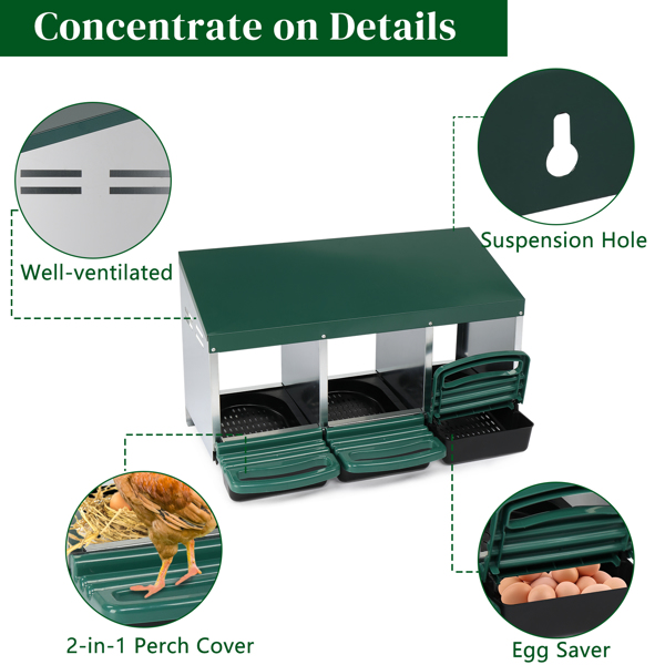 3-compartment Chicken Feeding Trough — image 8