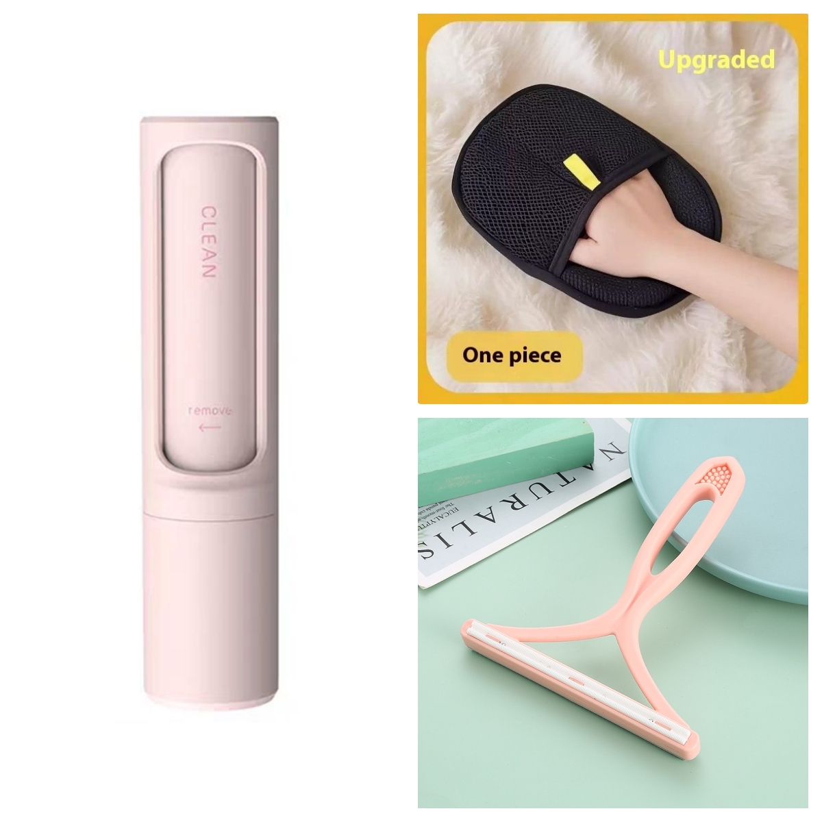 2-1 Reusable Pet Hair Remover Brush Lint Roller Portable Effective Self Cleaning Tool for Cat Dog Fur Hair Dust Removal Brush — image 11