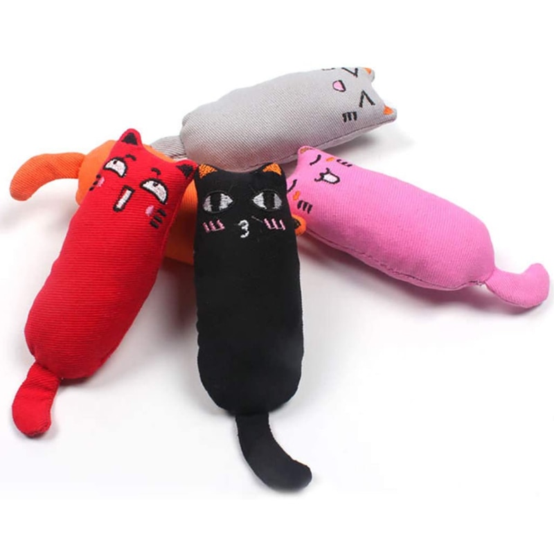 Rustle Sound Catnip Toy Cats Products for Pets Cute Cat Toys for Kitten Teeth Grinding Cat Plush Thumb Pillow Pet Accessories — image 4