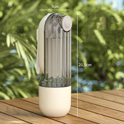2 In 1 Pet Water Cup Segment Design Green Dog Walking Portable Drinking Cup Dog Feeding Supplies Pet Supplies Dog Walking Water — image 3