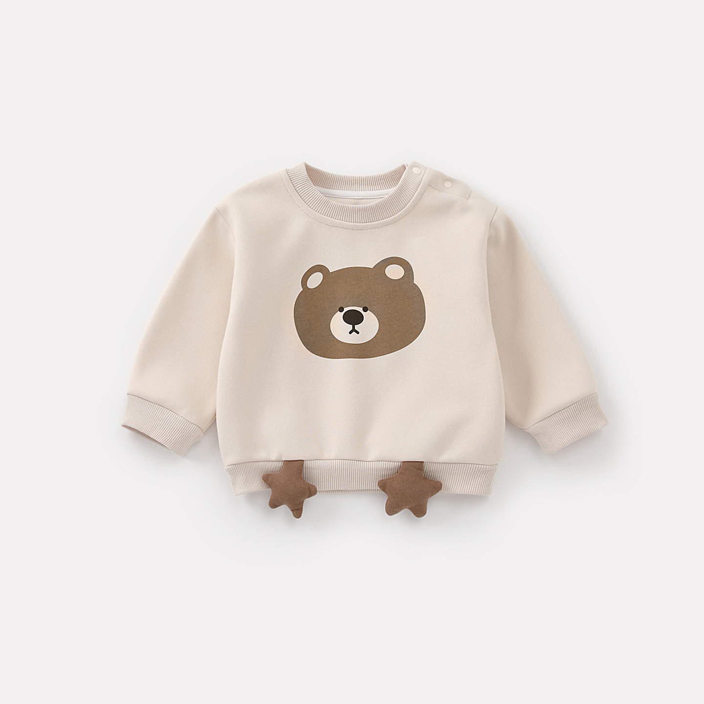 Infant and Toddler Bear Knit Set, Cute Cartoon Hoodie and Pants Two-Piece Outfit — image 6