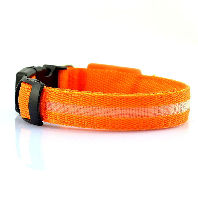 New Pet Led Cat Collar Waterproof Usb Rechargeable Nylon Flashing Light Up Led Dog Collar — image 13