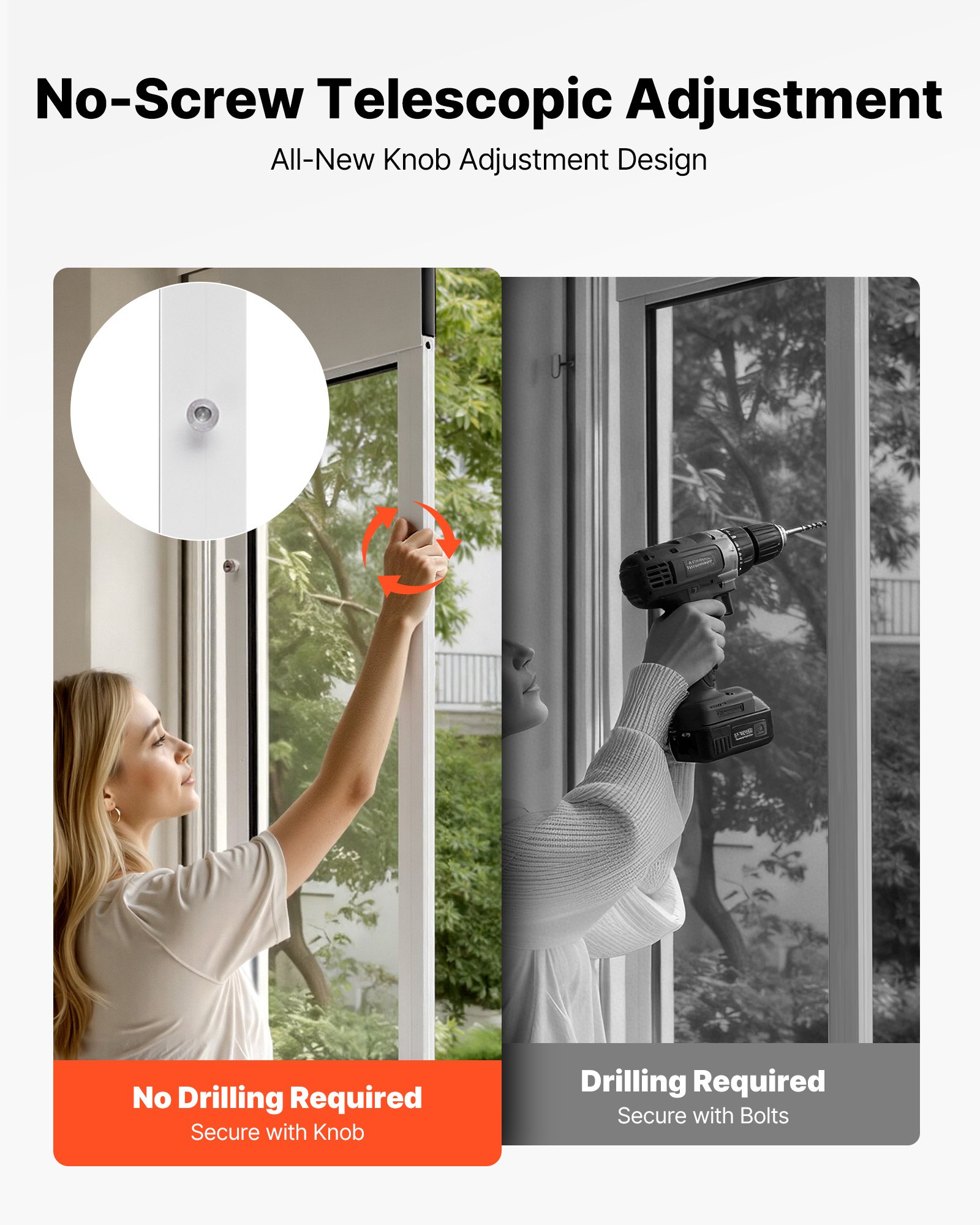 Dog Door For Sliding Glass Door, 91 To 96 In Adjustable Height, Aluminum Alloy Frame With Metal Rotating Hinges, Lock Design, 10 1/4 X 16 1/4 In Flap, Sliding Glass Pet Door For Renters — imagen 2