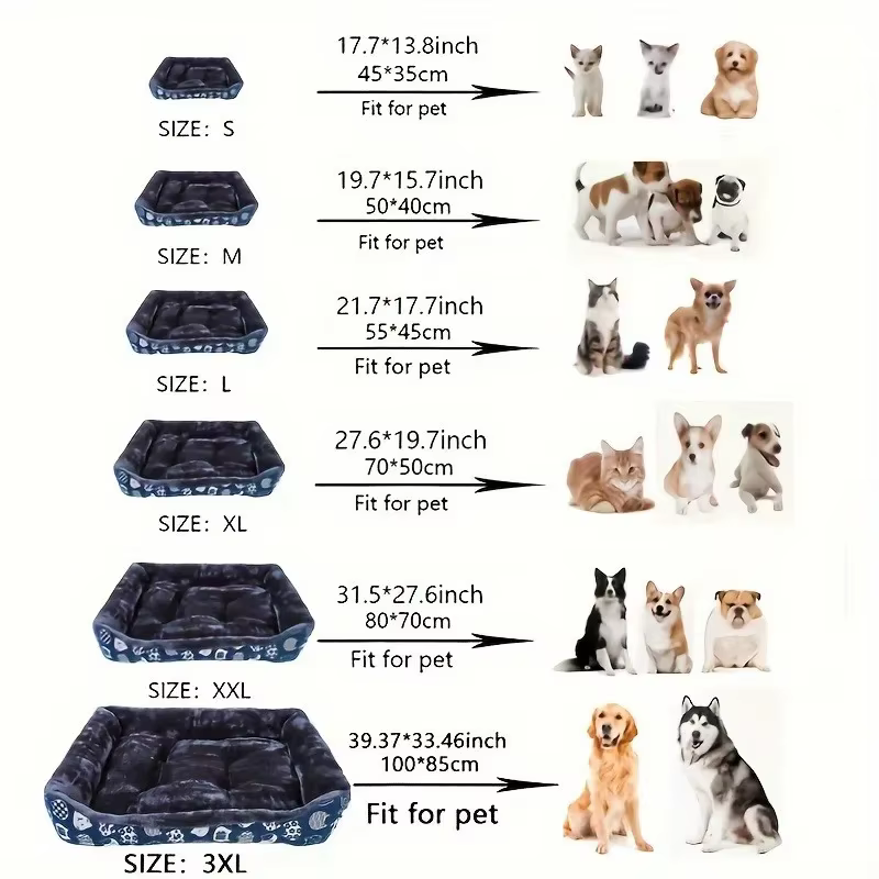 Cojín de sofá cama para perros, productos de invierno para mascotas, accesorios de cojín para perros, cesta de suministros para perros de gran, mediano y pequeño tamaño, cama para gatos domésticos — imagen 2