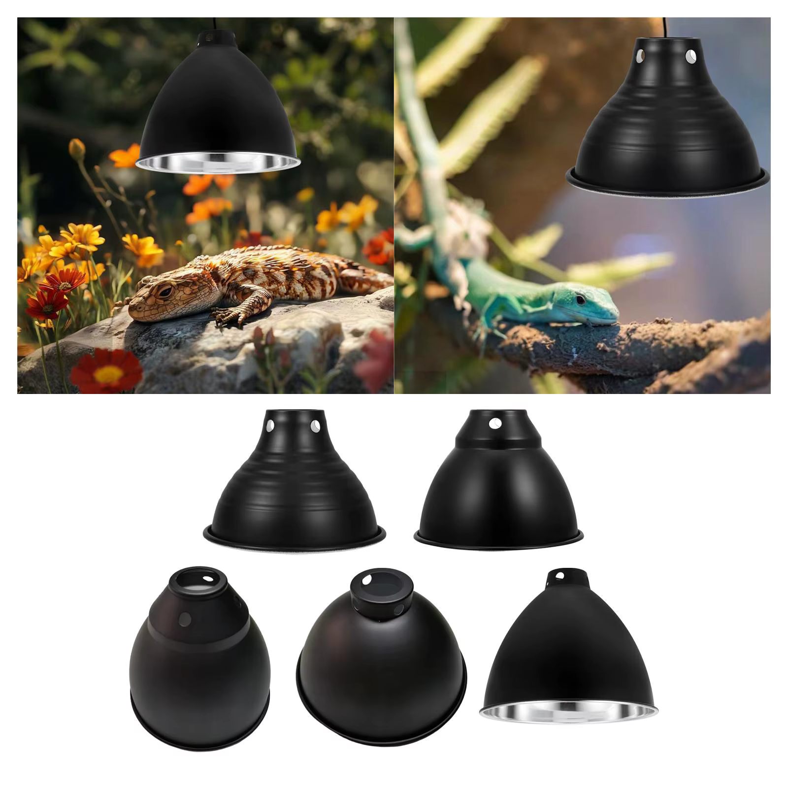 Cubierta de Lámpara para Terrario: Instalación Fácil, Adecuada para Dragones Barbudos, Serpientes y Reptiles Variados — imagen 4