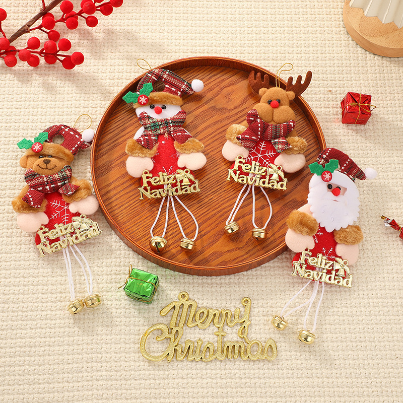 Decoraciones de Fiesta Navideña con Panda de Peluche y Búho de Peluche para Árbol de Navidad — imagen 1