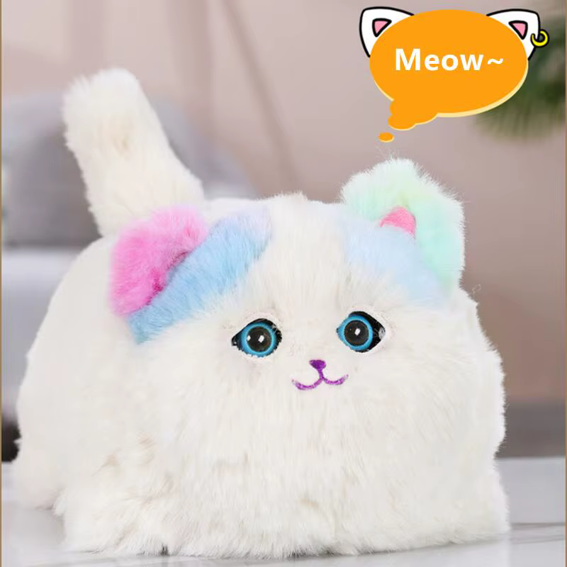 Cute Plush Toys Simulation Cat Dog Interactive Kids Huggy Pets Speak Electronic Accompanied Toy Children Gifts Birthday Awards — image 5