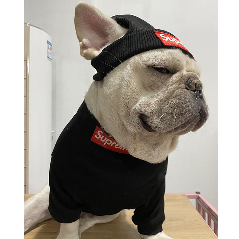 HYGGEPET Pet Clothing Fashion Brand Street Dog Clothing Fadou Teddy Schnauzer Undercoat Hat Set — image 1