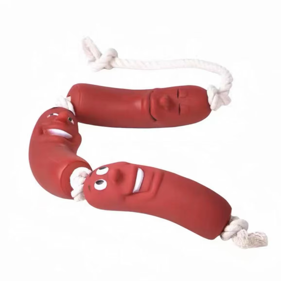 Dog Sausage Toy - Funny Knot Tug-of-War Toy, Durable Chew Toy for Physical Exhaustion, Self-Entertainment Boredom Buster Pet Toy — image 5