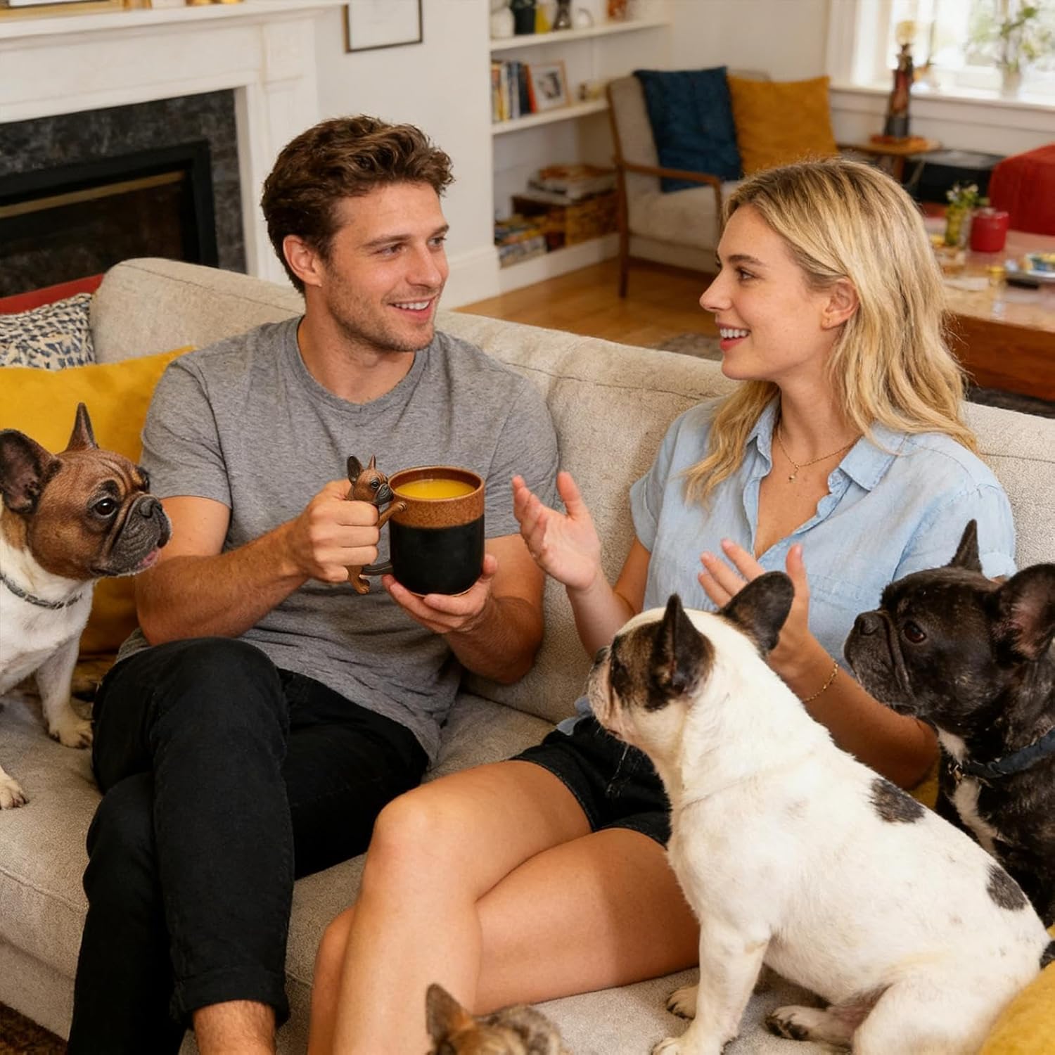 Taza de Dachshund Hecha a Mano en 3D, Taza de Cerámica Creativa con Forma de Animal en 3D, 11 Oz, Taza de Café Única con Diseño de Perro — imagen 16