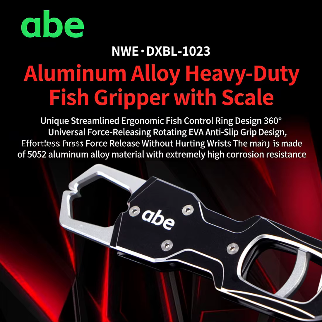 ABE 26KG Scale Fishing Pliers - Aluminum Alloy Multi-Functional Fish Gripper for Micro/Heavy-Duty, Hook Remover PE Line Cutter — image 2
