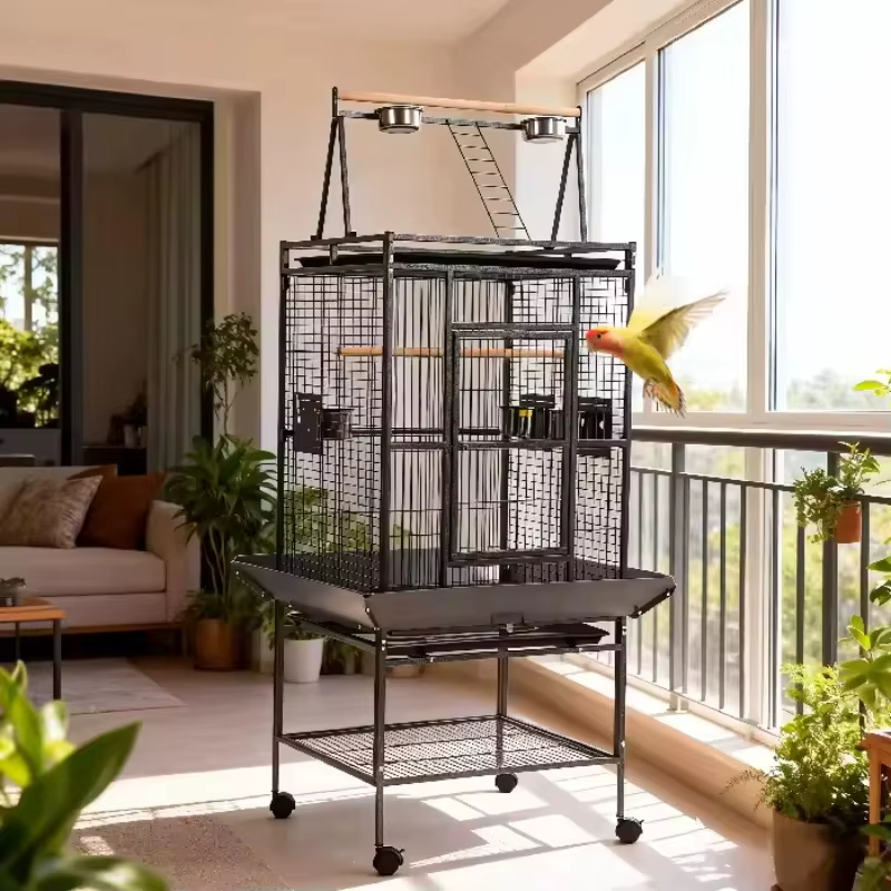 2026 Bird Cage Bird Breeding Cage Large Bird Cages Multifunctional Clear Parrot Cage Clean Jaulas Para Pajaros — image 2