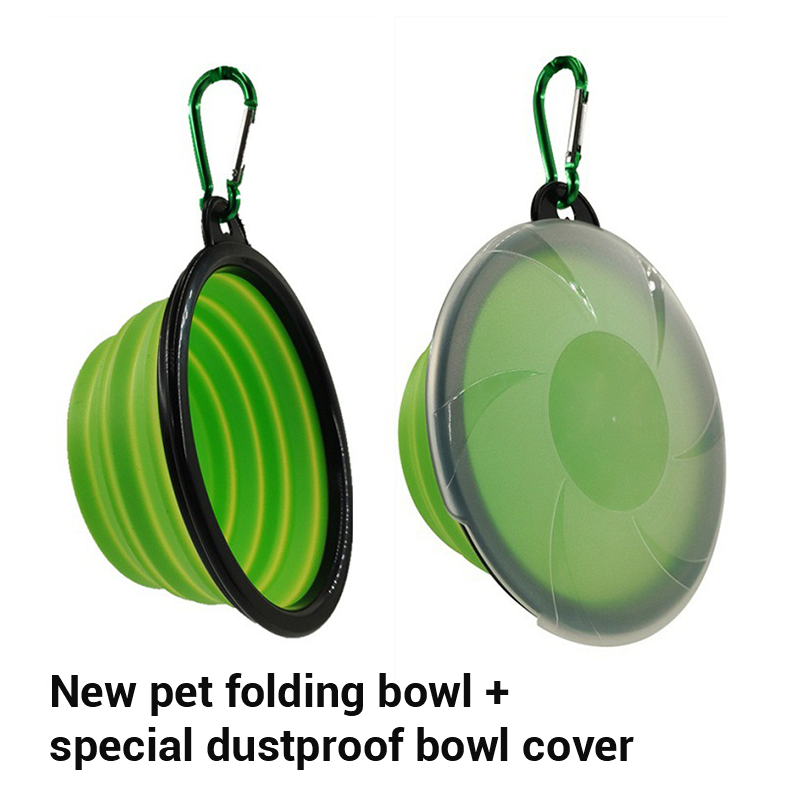 Bol de silicona portátil para perros plegable viaje pequeño bol de comida para mascotas — imagen 3