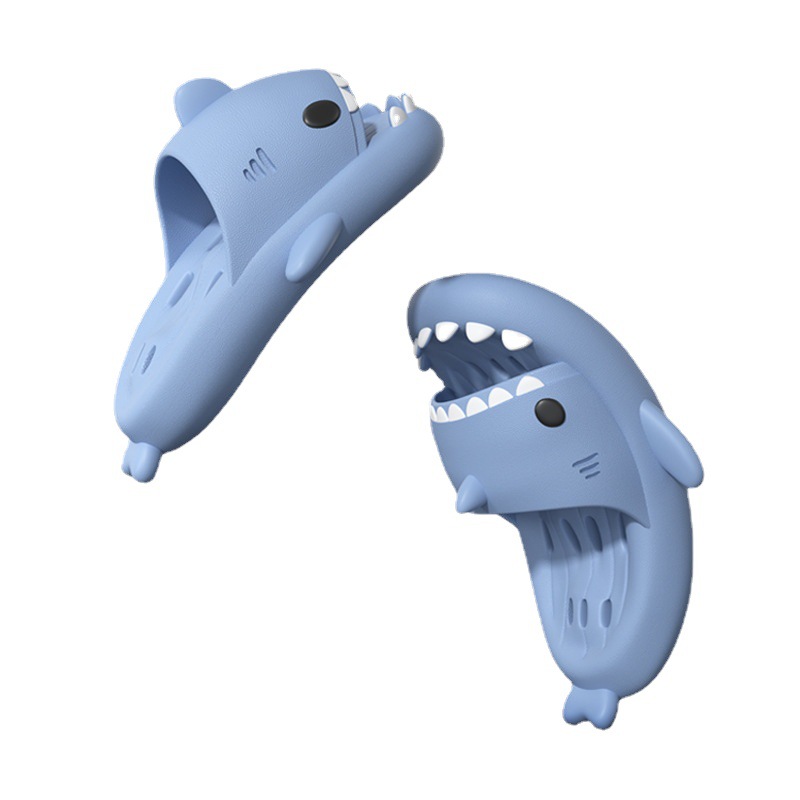 Shark Massage Bottom Slippers Adult Couple Non-Slip Bathroom Leaking Slippers Trend Outdoor Funny Home Cute Sandals — image 4