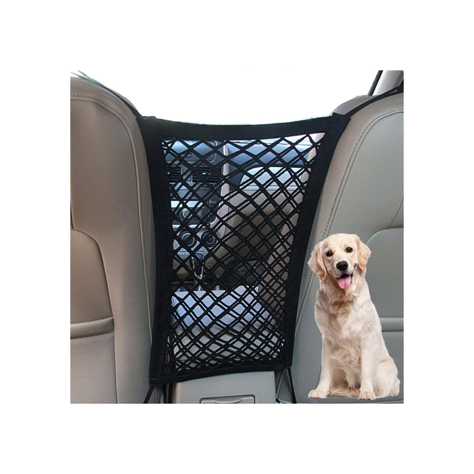 Dog Car Net Barrier Pet Barrier With Car Mesh Organizer For Dog Child, Safety Divider With Upgraded Storage Pouch, Easy Install — image 1
