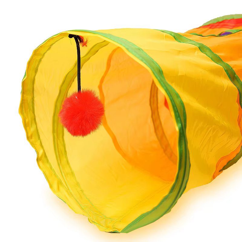 Cat Tunnel Pet Tube Collapsible Play Toy Indoor Outdoor Kitty Puppy Toys for Puzzle Exercising Hiding Training — image 2