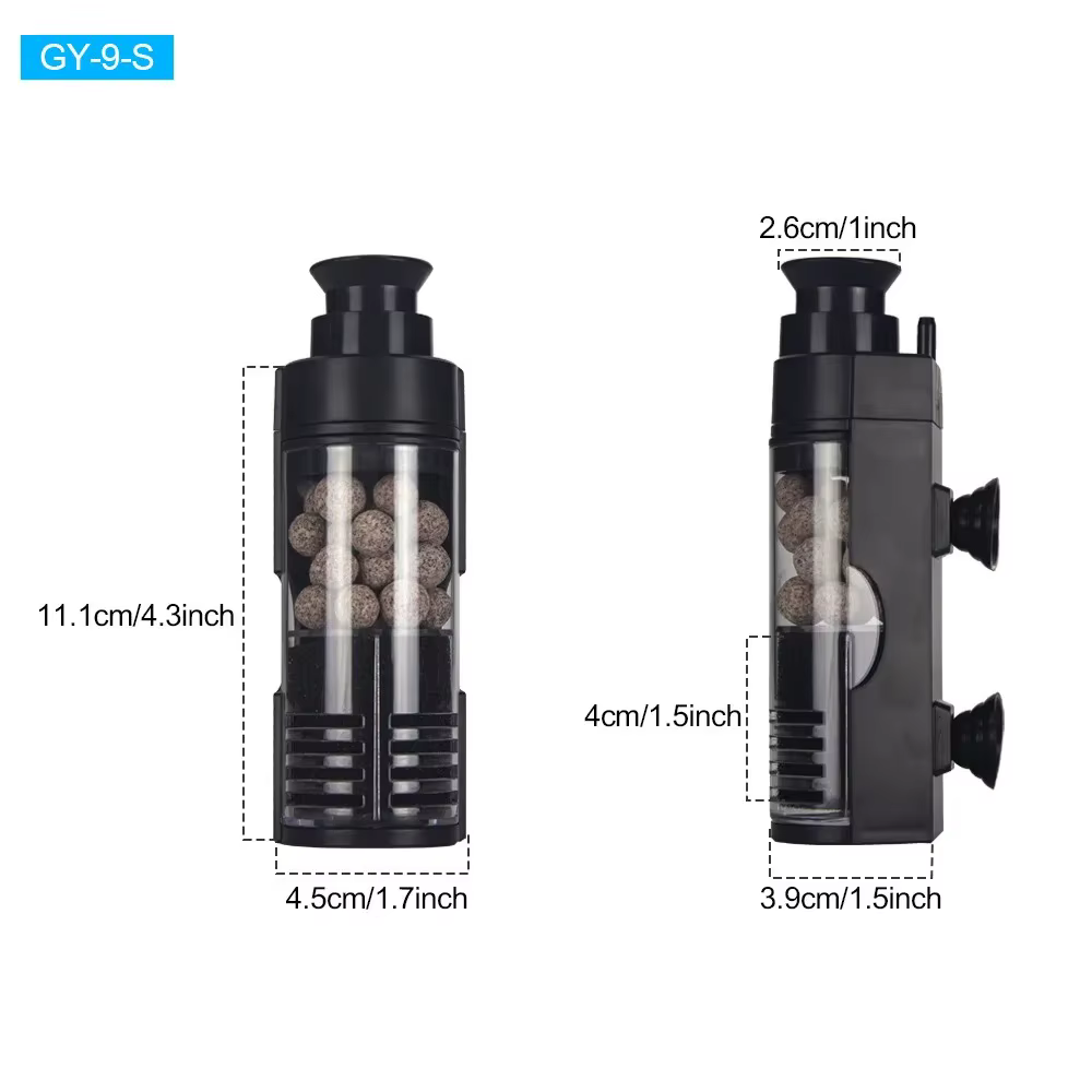 Filtro de Circulación Acuática con Cultivo Bacteriano para Tanque de Peces Betta - Mejora Oxígeno y Claro — imagen 6