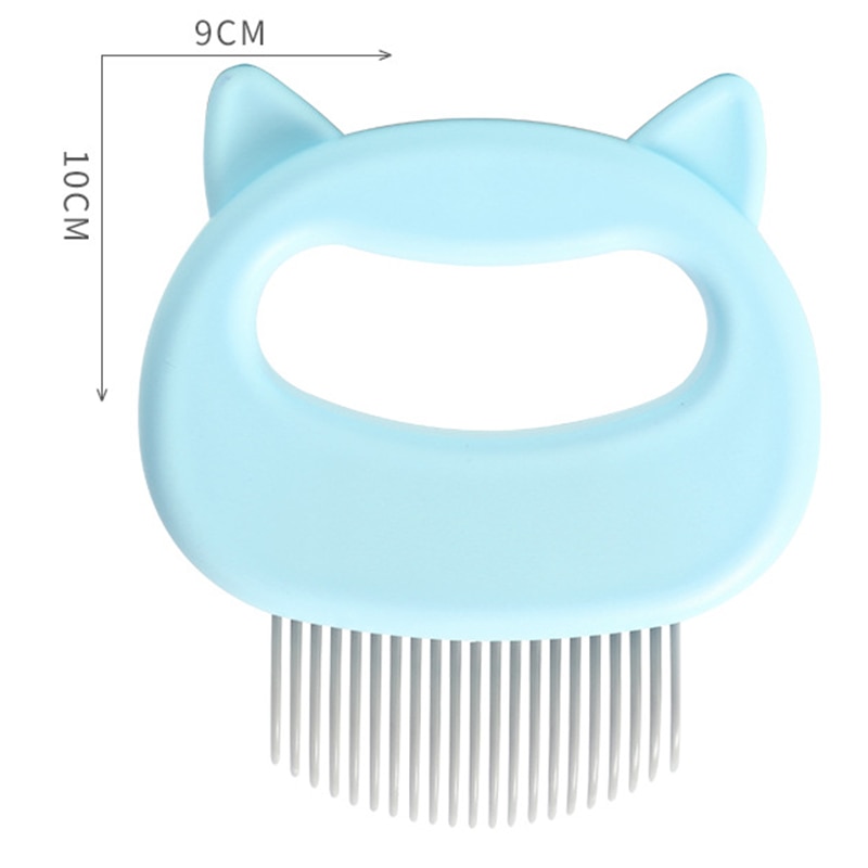 Elastic Soft Needle Comb Pet Hair Removal Massaging Shell Comb Cat Massage Brush Kitten Grooming Shedding Tools Bathing Supplies — image 5