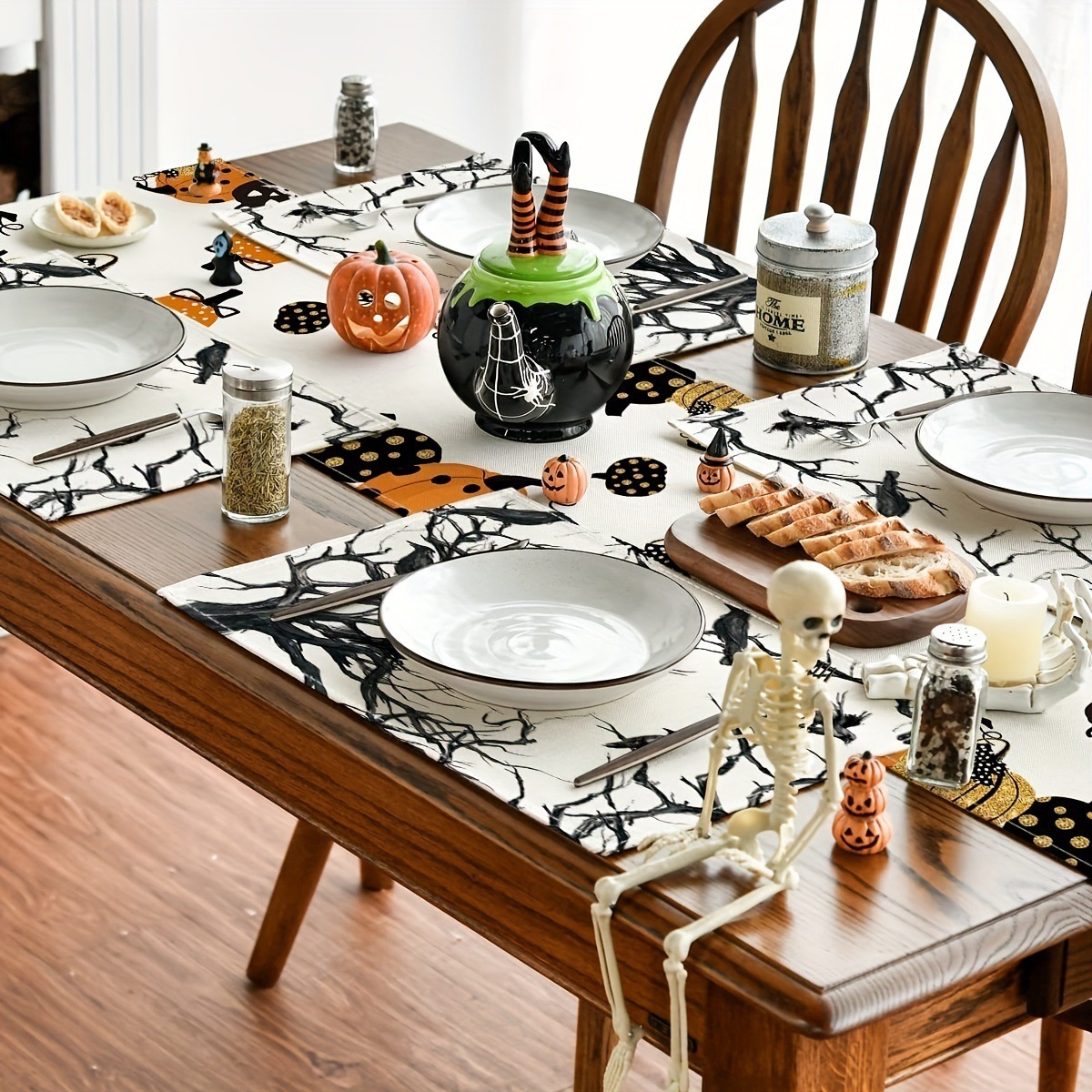 Manta de Comida para Halloween - Ambiente de Festival de Fantasmas — imagen 4