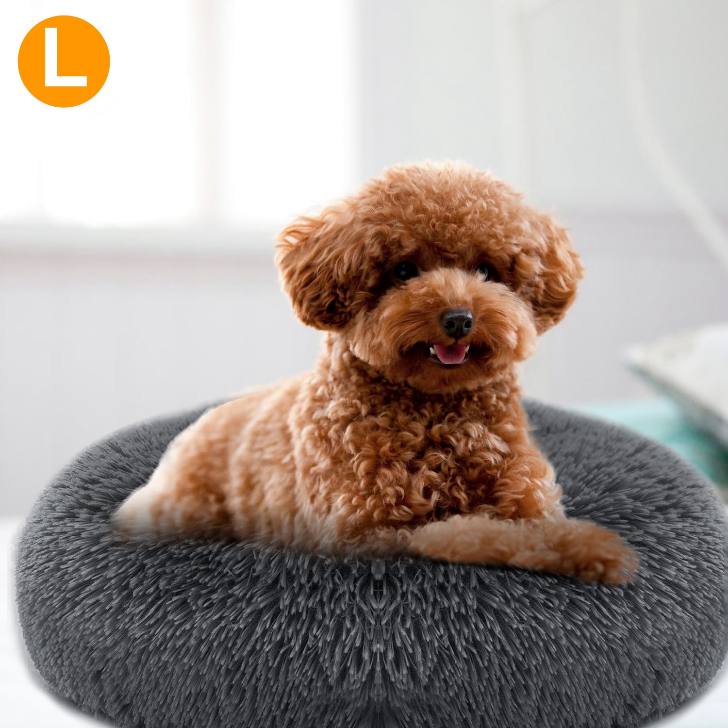Cama de Pelo Suave para Perros y Gatos, Colchón Cálido Acogedor para Mascotas — imagen 3