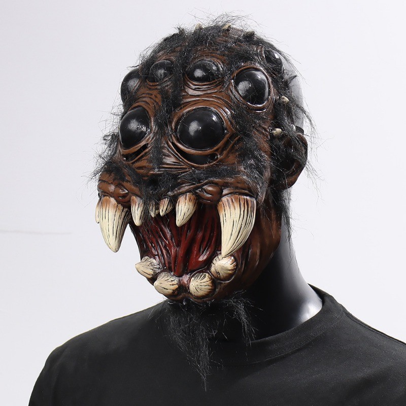 Halloween Horror Spider Latex Animal Mask Party Costume Cosplay Prop — image 5